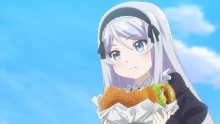 Anime I'm Getting Married to a Girl I Hate in My Class Shisei Houjou burger HD Desktop Wallpaper | Background Image