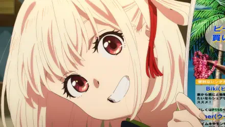 Anime Lycoris Recoil Lycoris Recoil -Friends are thieves of time.- Chisato Nishikigi HD Desktop Wallpaper | Background Image