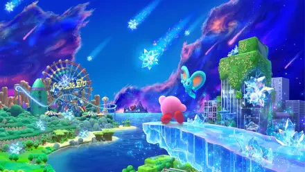 Kirby and The Forgotten Land HD Desktop Wallpaper | Background Image