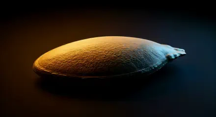 Close-up of a pumpkin seed with detailed texture, captured in 4K Ultra HD, designed as a PC desktop wallpaper and background.