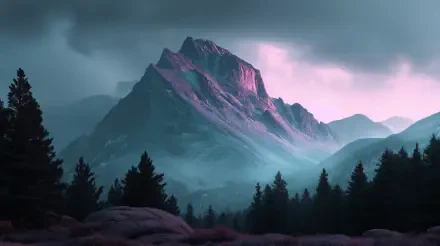 mountain dawn HD Desktop Wallpaper | Background Image