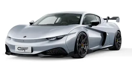 Sleek silver Mullen Qiantu K50 sports car showcased in an HD PC desktop wallpaper and background.