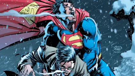 Superman: Up in the Sky HD Desktop Wallpaper | Background Image