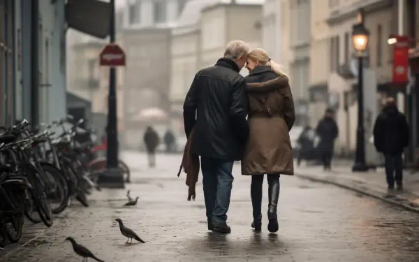 AI Art Romantic HD Desktop Wallpaper | Background Image