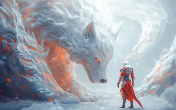 fantasy surreal wolf prince HD Desktop Wallpaper | Background Image