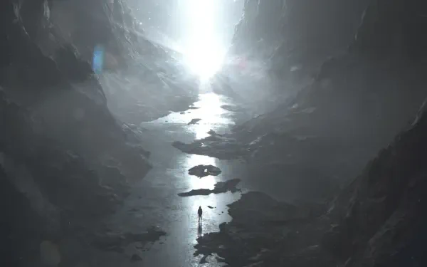 Sci Fi landscape person HD Desktop Wallpaper | Background Image