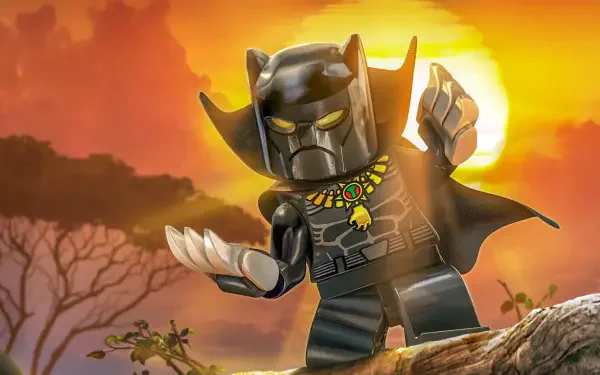 LEGO Marvel's Avengers Black Panther (Marvel Comics) Black Panther (Movie) HD Desktop Wallpaper | Background Image