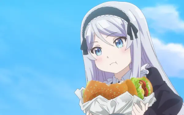 Anime I'm Getting Married to a Girl I Hate in My Class Shisei Houjou burger HD Desktop Wallpaper | Background Image