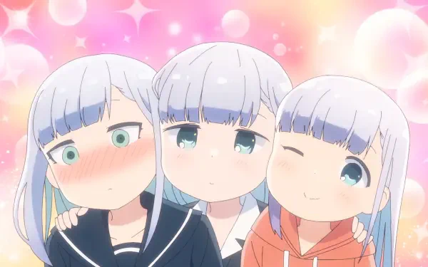 Anime Aharen-san Is Indecipherable Eru Aharen Reina Aharen Ren Aharen HD Desktop Wallpaper | Background Image