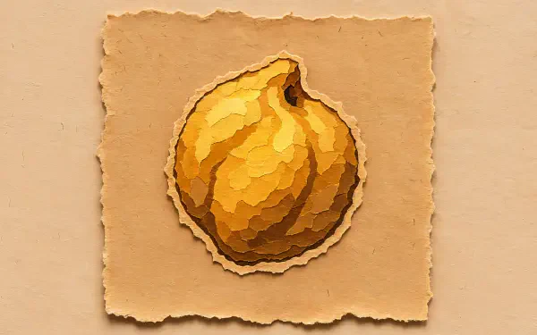 Digital illustration of a chickpea on a textured beige background, designed as a 4K Ultra HD PC desktop wallpaper and background.