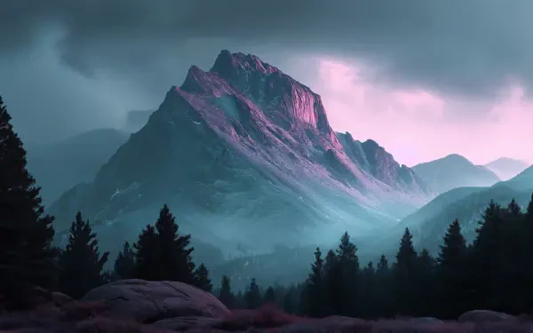 mountain dawn HD Desktop Wallpaper | Background Image