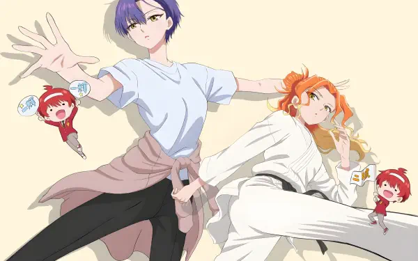 Anime Dealing with Mikadono Sisters Is a Breeze Kazuki Mikadono Niko Mikadono HD Desktop Wallpaper | Background Image