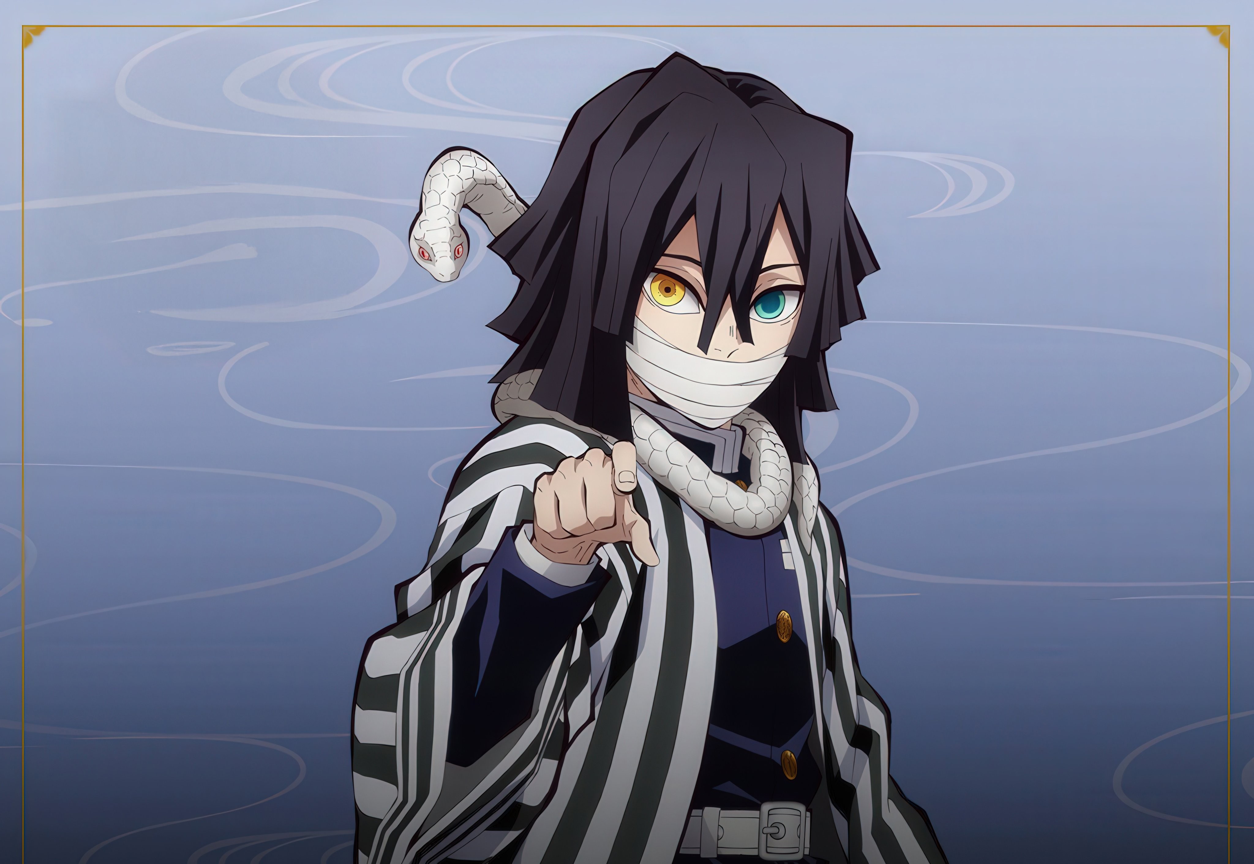 Obanai Iguro Demon Slayer Kimetsu No Yaiba 4K Ultra HD Anime Wallpaper