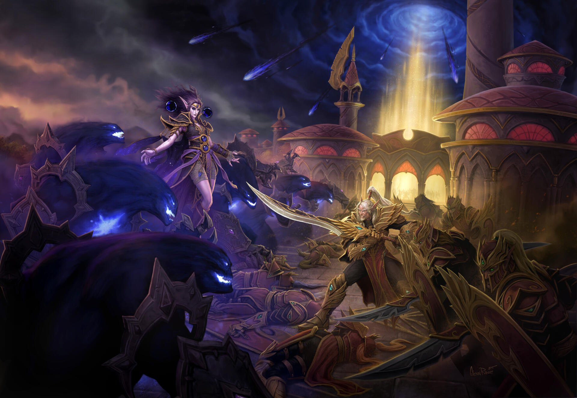 World Of Warcraft Midnight Clash Of Light Darkness 8K Ultra HD 