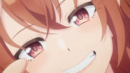 Close-up anime HD desktop wallpaper of Iroha Kohinata from My Friend's Little Sister Has It In for Me!, grinning mischievously.