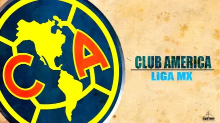 Club América crest with Club América Liga MX text on aged parchment — soccer 2K Quad HD PC desktop wallpaper and background.