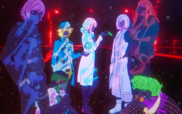  Akudama Drive - Akudama Crew Intro Blacklight Paint Wallpaper