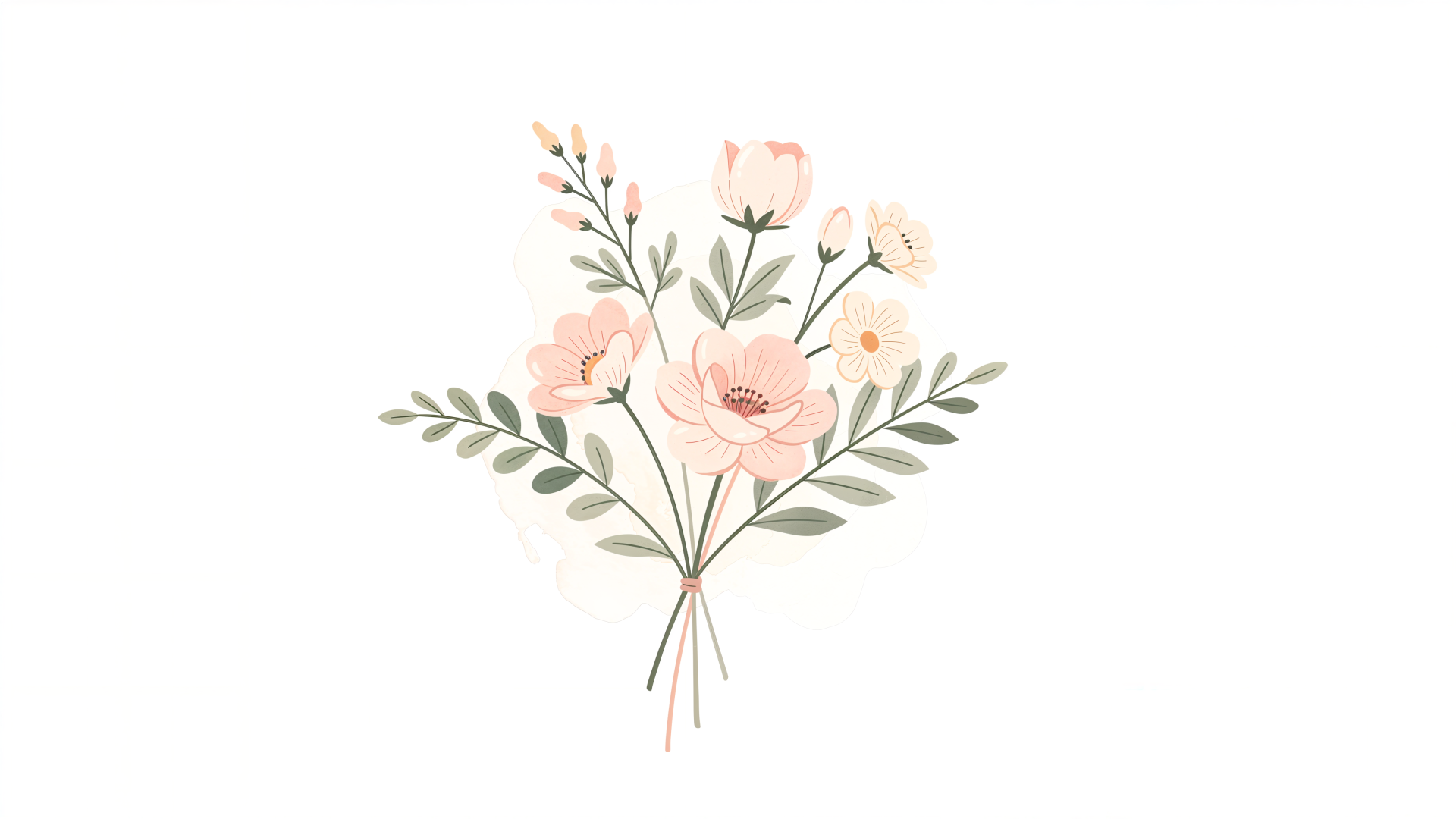 Download Watercolor Floral Bouquet Flower Pink Flower Floral 4k Ultra HD Wallpaper by QuantumCurator