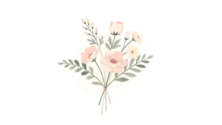 Watercolor Floral bouquet flower pink flower floral HD Desktop Wallpaper | Background Image