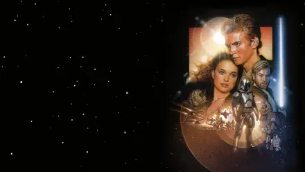 Star Wars Episode II: Attack Of The Clones 4K Ultra HD PC wallpaper: Anakin, Padmé and Obi‑Wan with Clone troopers and Jango Fett against a starry black backdrop.