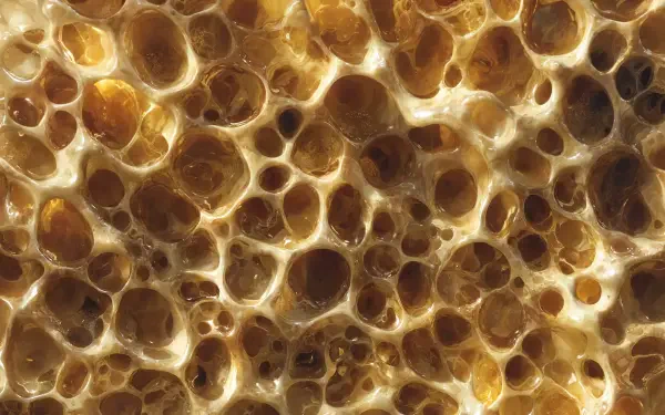 Close-up honeycomb in warm amber tones, highly detailed 5K Ultra HD PC desktop wallpaper/background.