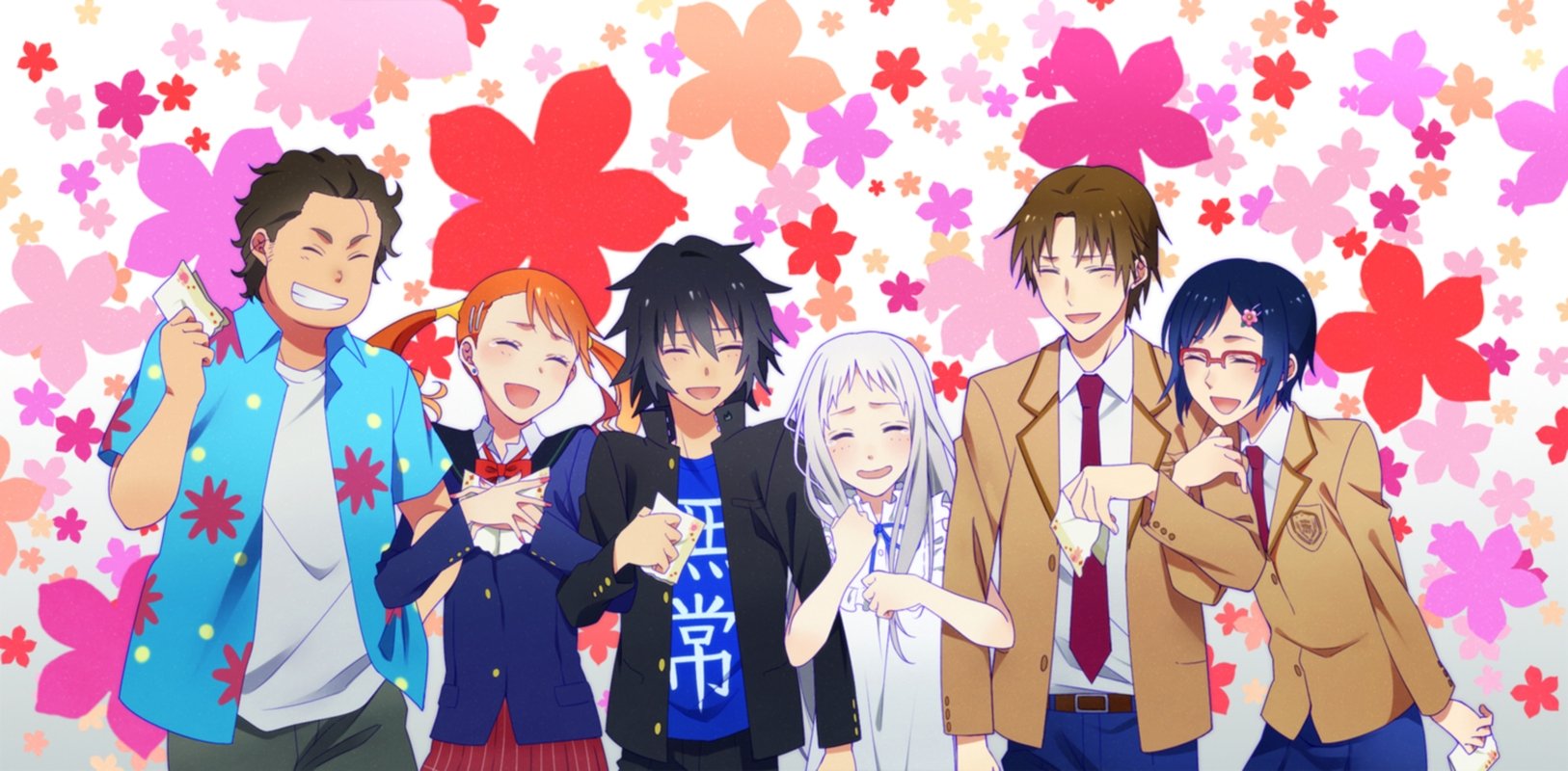 Download Jinta Yadomi Chiriko Tsurumi Atsumu Matsuyuki Meiko Honma Tetsudou Hisakawa Naruko Anjou Anime Anohana Wallpaper