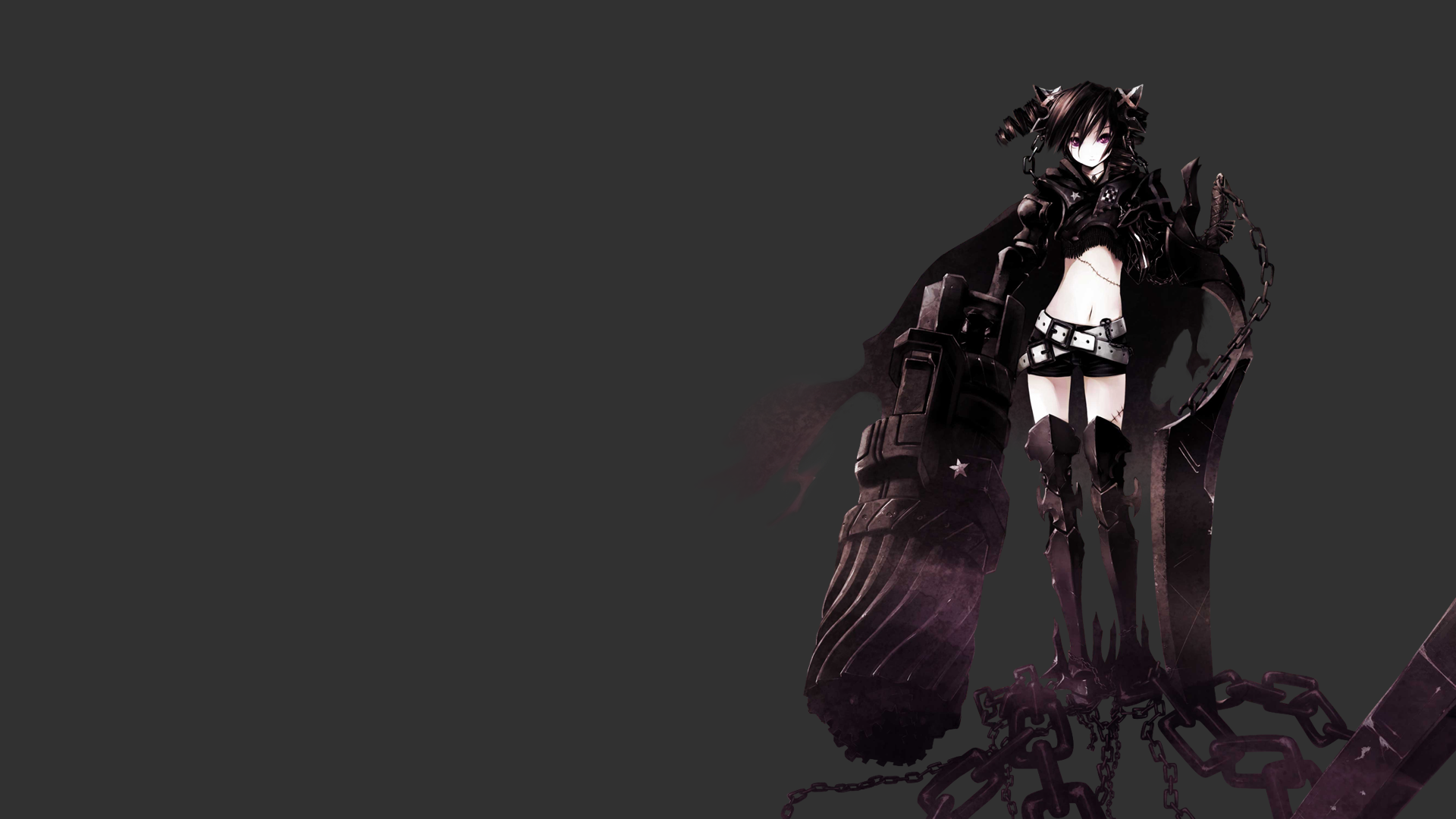 Download Insane Black Rock Shooter Anime Black Rock Shooter HD Wallpaper