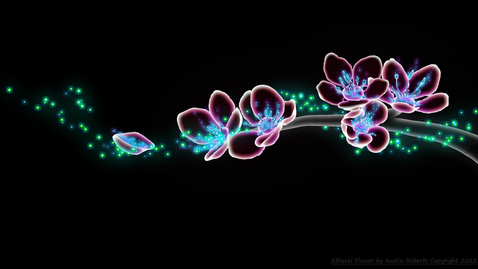 Download 3D CGI Artistic Flower HD Wallpaper