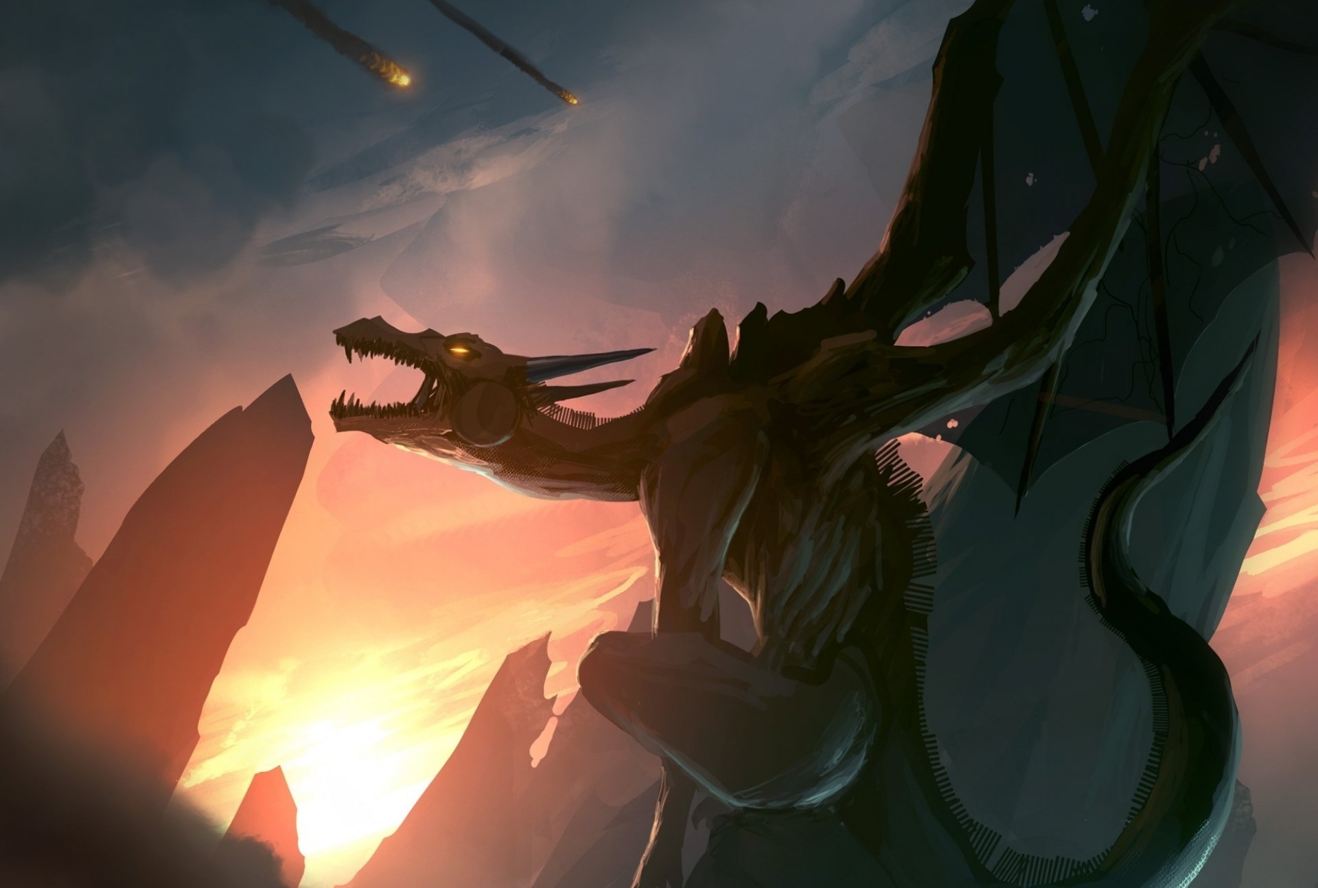 Fantasy Dragon HD Wallpaper by Ryan Gitter