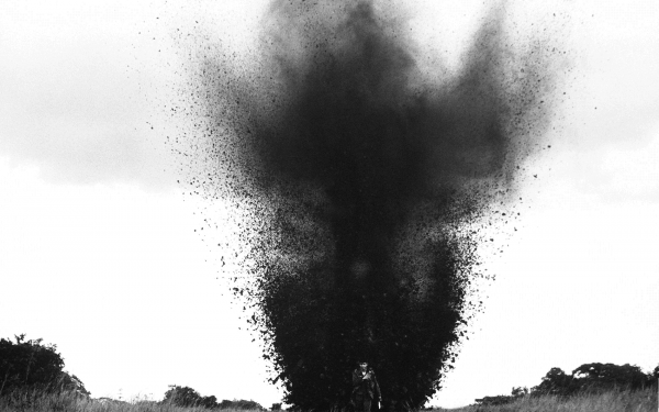 Military Explosion Black & White Soldier HD Wallpaper | Background Image