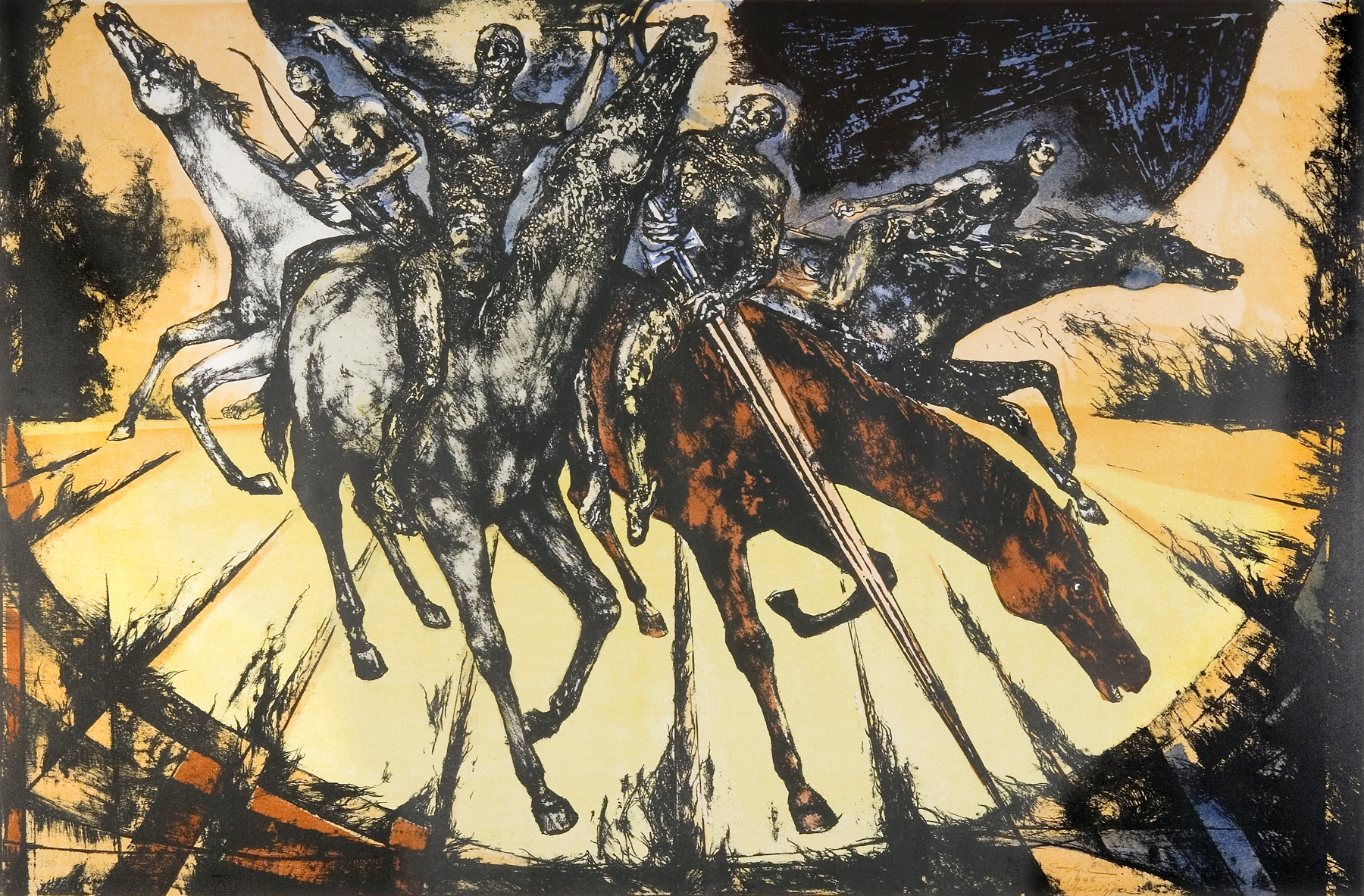 Dark Four Horsemen of the Apocalypse HD Wallpaper | Background Image