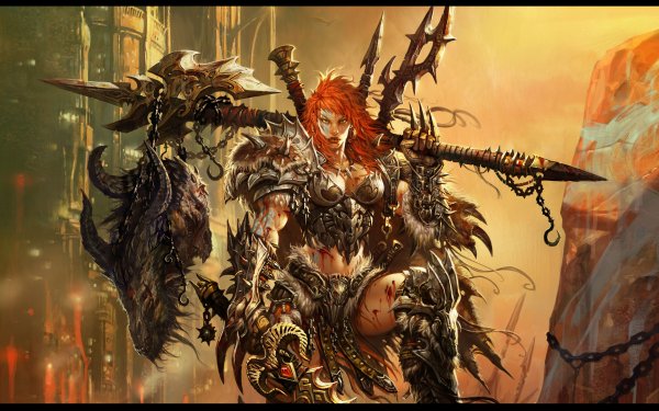 Video Game Diablo III Diablo Woman Warrior Fantasy Barbarian HD Wallpaper | Background Image