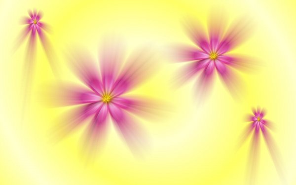 Artistic Flower Flowers Yellow Pink Purple Pastel HD Wallpaper | Background Image