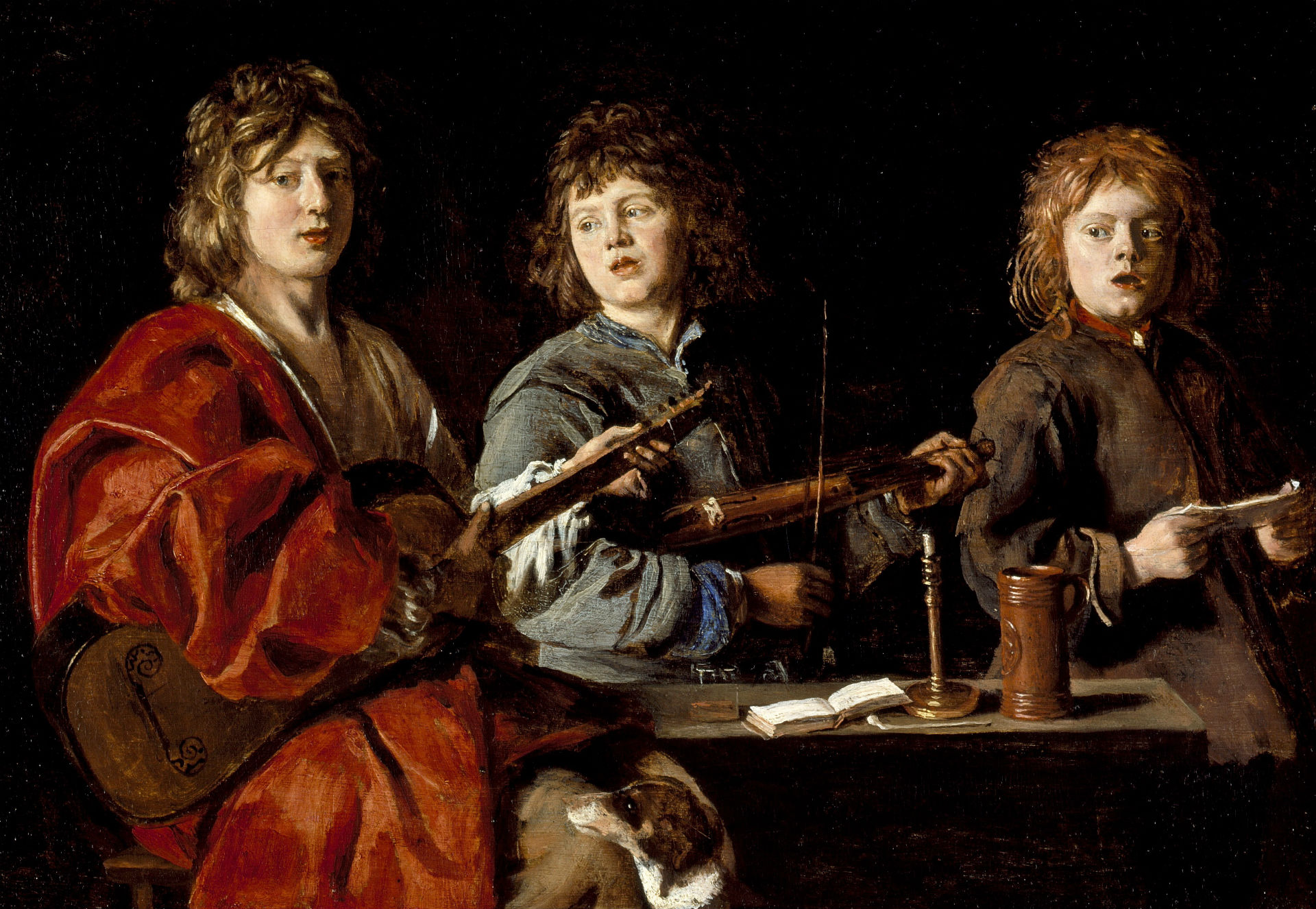  - Three Young Musicians by Antoine Le Nain