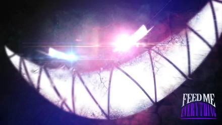 HD PC desktop wallpaper featuring a dark, abstract design with bright lights, inspired by electronic house music and Feed Me's signature style.