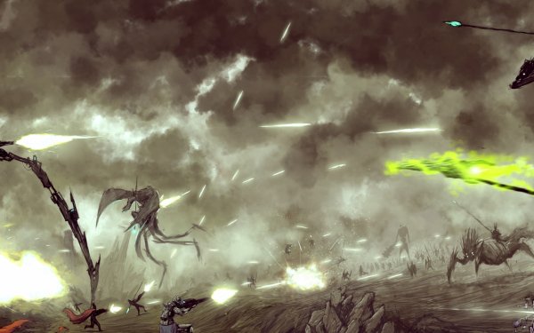 Sci Fi Battle Dragon War HD Wallpaper | Background Image