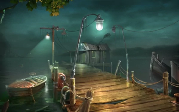 artistic dock HD Desktop Wallpaper | Background Image