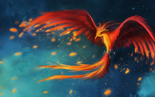 Fantasy Phoenix Fantasy Animals HD Wallpaper | Background Image