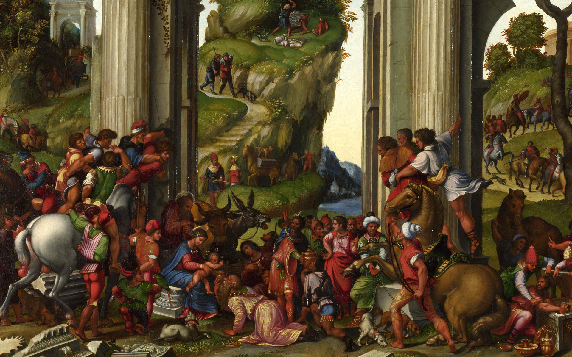 The Adoration of the Kings by Girolamo da Treviso