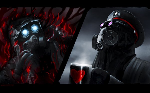 Comics Romantically Apocalyptic Zee Captain Mug Gas Mask Drawing HD Wallpaper | Background Image