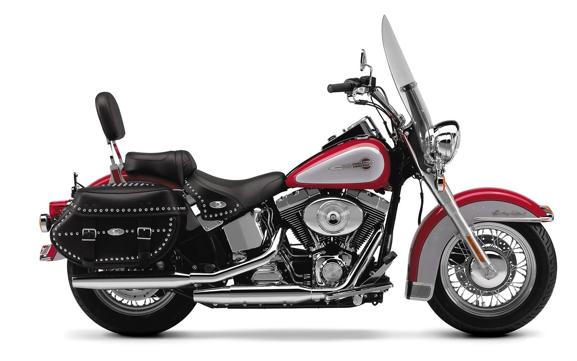 Harley Davidson Heritage Softail Classic Hd Wallpapers Background Images