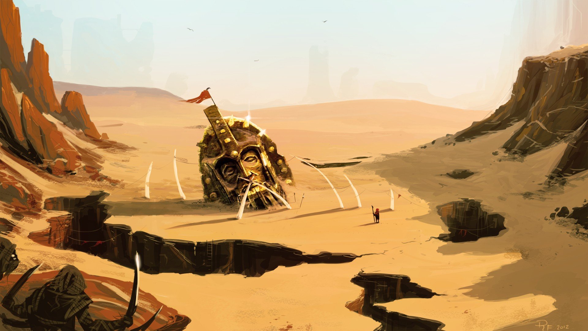 Download Sci Fi Landscape HD Wallpaper