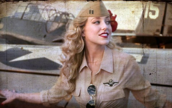 Militaire Women Top Model Face Avions Avion Blonde Fond d'écran HD | Image