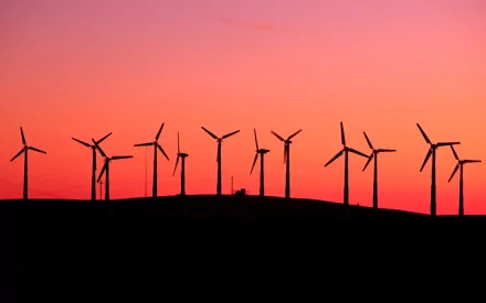 man made wind turbine HD Desktop Wallpaper | Background Image