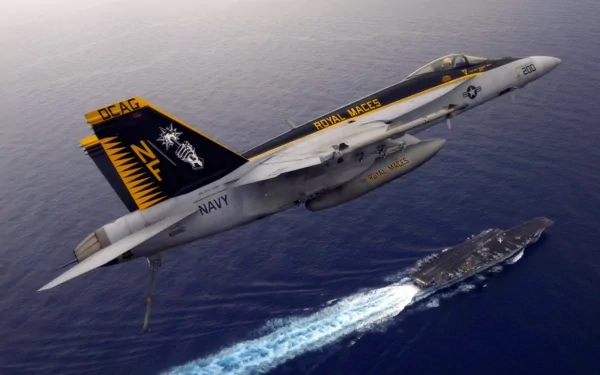 military McDonnell Douglas F/A-18 Hornet HD Desktop Wallpaper | Background Image