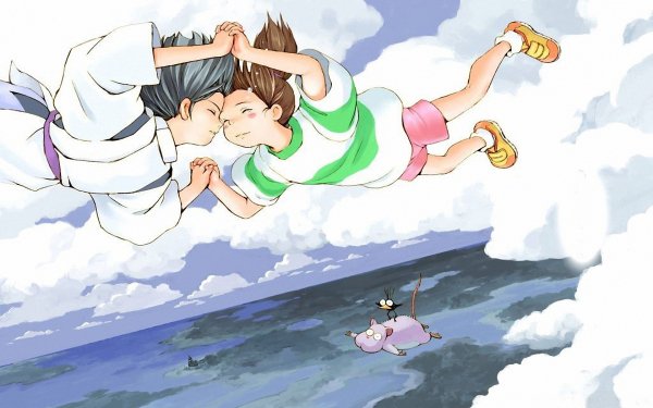Anime Spirited Away Chihiro Dragon HD Wallpaper | Background Image