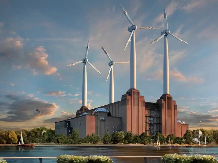 man made wind turbine HD Desktop Wallpaper | Background Image