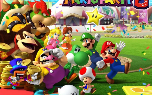 Video Game Mario Party 8 Mario Luigi Toad Princess Peach Yoshi Wario Boo Bowser Donkey Kong Super Star Maskass HD Wallpaper | Background Image