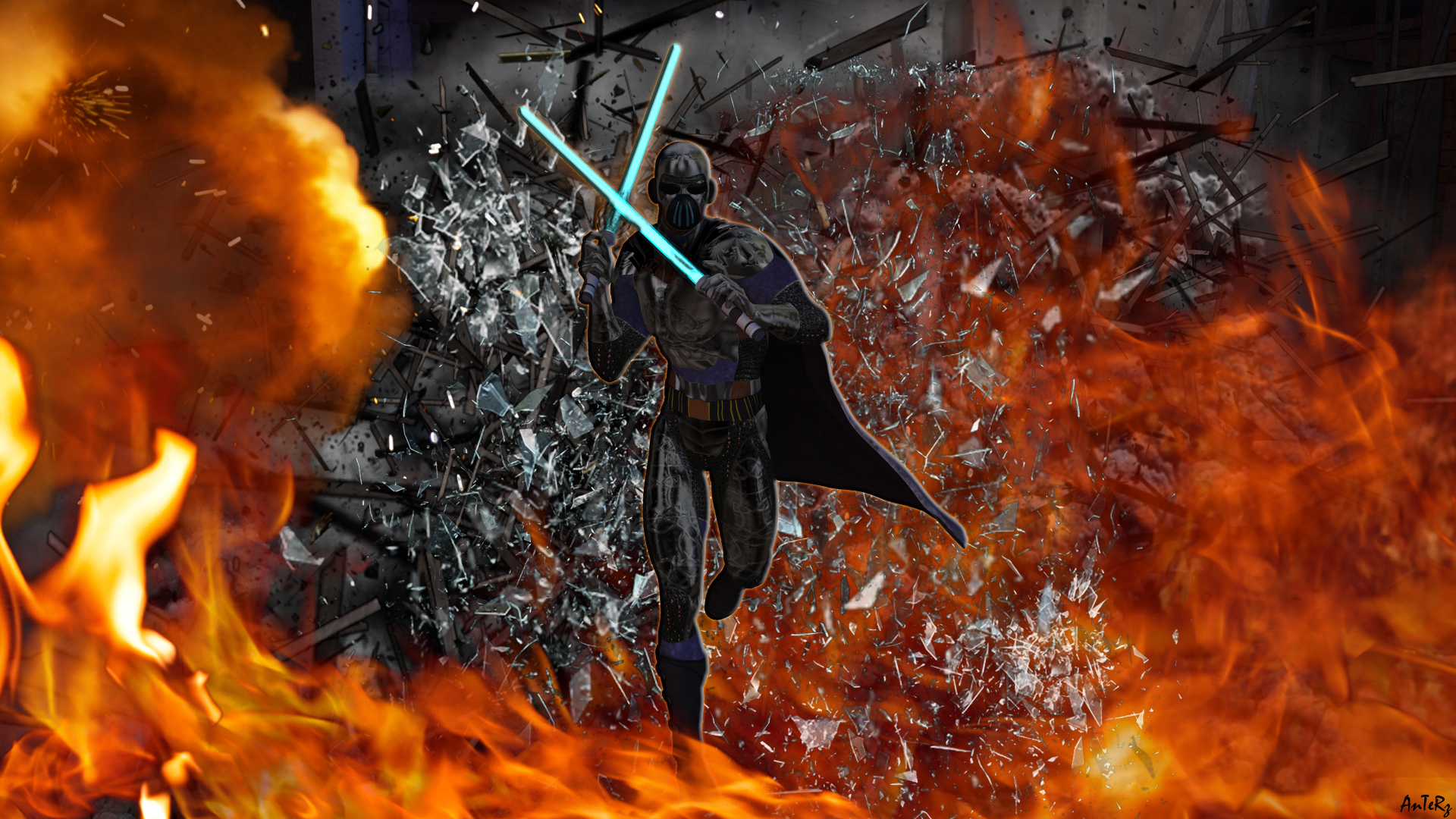Sci Fi Warrior HD Wallpaper | Background Image