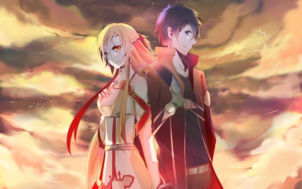 Anime Sword Art Online Asuna Yuuki Kirito HD Wallpaper | Background Image